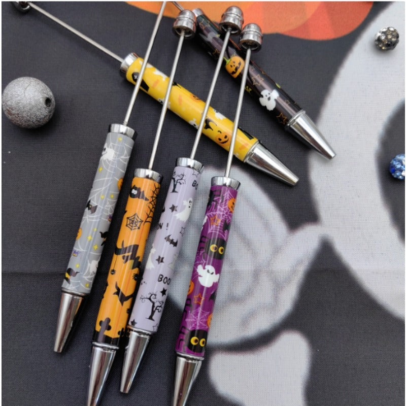 Wholesale 6pcs/30pcs Halloween Prints DIY Beadable Pens
